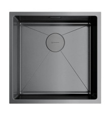 Кухонная мойка OMOIKIRI Taki 44-U/IF-GM 44x44 см вороненая сталь 4973521