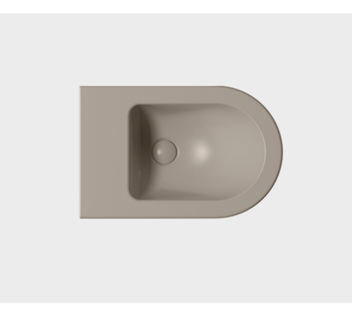 Биде подвесное GSI Pura 550х360 мм с отверстием под смеситель Tortora Matte 8865FR2105