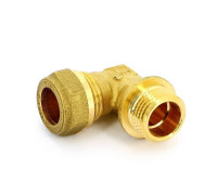 Угольник обжимной Tiemme 15х1/2 НР 1100015
