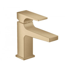 Смеситель для раковины Hansgrohe Metropol 89 мм клапан Push-Open шлифованная бронза 32500140