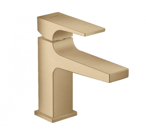 Смеситель для раковины Hansgrohe Metropol 89 мм клапан Push-Open шлифованная бронза 32500140