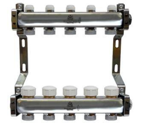 Коллекторный блок Gekon 1x3/4 EK 5 выходов с расходомерами GK 75105