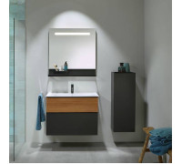 Комплект мебели Burgbad Fiumo 82х49х61 см Tectona/Graphit SFXN082F3958FOT52G0200C0001