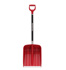 Лопата для снега Fachmann компактная с алюминиевым черенком бордовая 05.060
