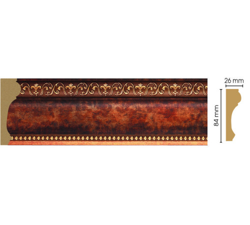 Молдинг DecoMaster 147-767 84х26х2400 мм 147-767