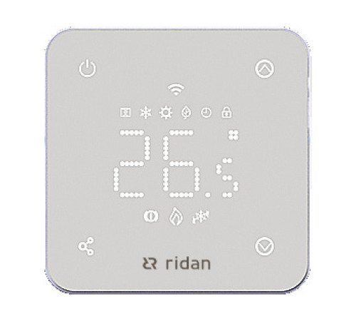 Термостат Ридан RSmart-FW Wi-Fi 230 В белый 088L1142R