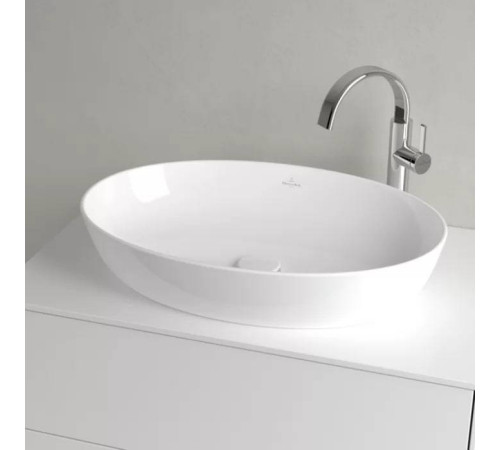 Раковина накладная Villeroy & Boch Artis 61х41 см TitanCeram альпийский белый 41986101