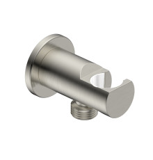 Шланговое подсоединение с держателем AQUAMERIT Siena никель шлифованный AQM8714BN