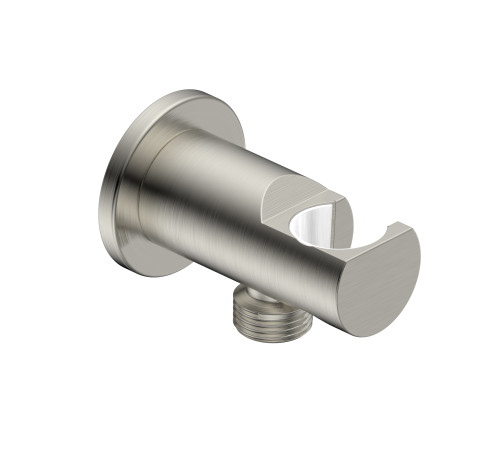 Шланговое подсоединение с держателем AQUAMERIT Siena никель шлифованный AQM8714BN