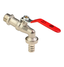 Кран шаровой водоразборный Högert Technik Premium 3/4 Н-штуцер PN 16 рычаг BV63305