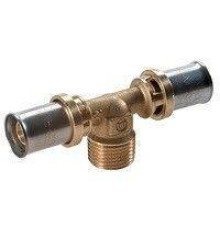 Тройник для труб из сшитого полиэтилена Henco 20x2-1/2-20x2 мм НР RM153Y037