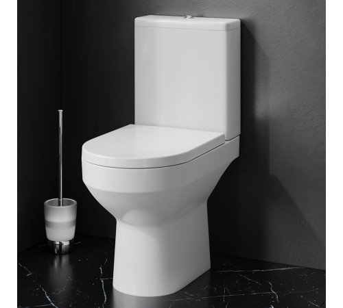 Унитаз-компакт напольный AM.PM Gem безободковый с сиденьем микролифт C708600SC