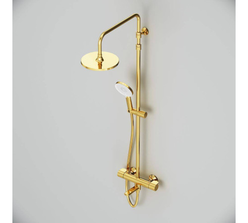 Душевая система AM.PM X-Joy с термостатом золото F0785A599