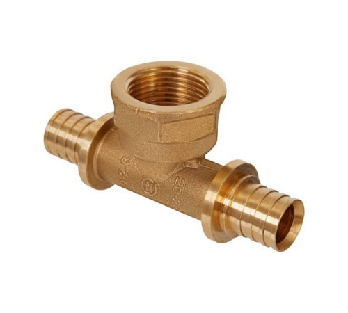 Тройник аксиальный Hoobs 20x2.8-3/4-20x2.8 мм с внутренней резьбой HB-PEXTG-203420