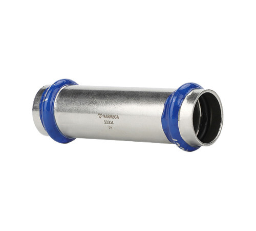 Муфта двухраструбная надвижная Varmega Inox Press 22x22 мм VM703002222