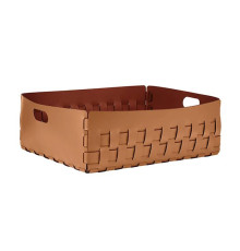 Корзина ADJ Bottega 60х50х20 см коньяк/бордо 1049.09/30