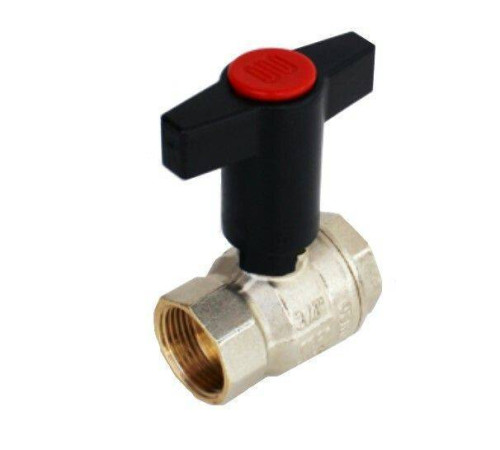 Кран шаровой General Fittings 3/4 В-В с высокой пластиковой ручкой EV346200