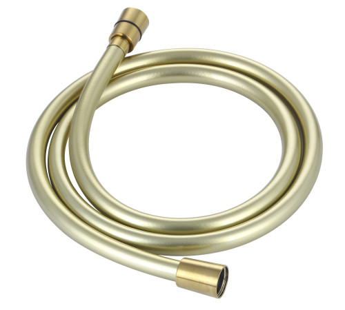 Шланг душевой Aquame ПВХ 1000 мм с защитой от скручивания золото шлифованное AQM1501BG