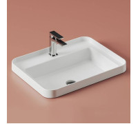 Раковина Artceram Fuori Scala 60х45 см встраиваемая с 1 отверстием белый TFL034 01 00