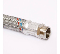 Гибкая подводка антивибрационная Uni-Fitt НВ 1 угловая 80 см DN 25 оцинкованная сталь 505S4408