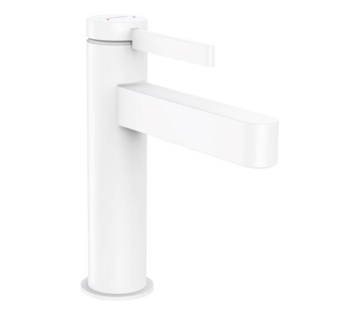 Смеситель для раковины Hansgrohe Finoris на 1 отверстие с донным клапаном белый матовый 76020700