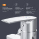 Смеситель для ванны и душа AM.PM Gem с длинным изливом и душевым набором F90A95000
