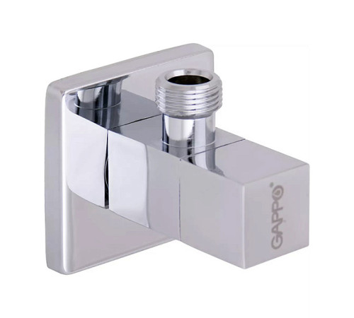 Кран шаровой для сантехприборов Gappo угловой 1/2 х 1/2 хром G244