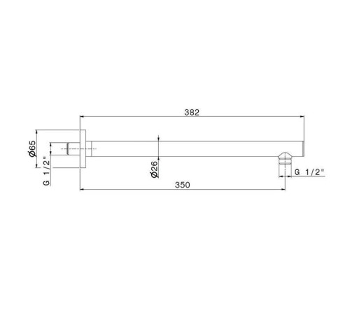 Кронштейн для верхнего душа Kerama Marazzi Ole черный матовый 27670KM.01.093
