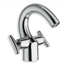 Смеситель для раковины Cristal SZ 220 51 двухвентильный хром SZ22051