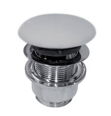 Донный клапан для раковины Globo click-clack с переливом белый FI012BI