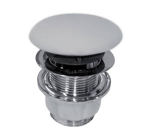 Донный клапан для раковины Globo click-clack с переливом белый FI012BI