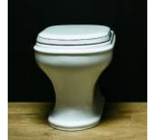 Унитаз напольный Azzurra Charme 52x40x42 см Bianco lucido CHVCTT000000BI