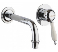 Смеситель для раковины Margaroli Classica 1002 настенный на 2 отверстия хром RU1002AA01CR