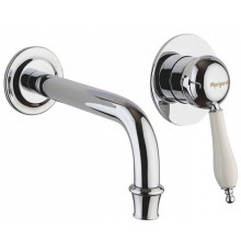 Смеситель для раковины Margaroli Classica 1002 настенный на 2 отверстия хром RU1002AA01CR