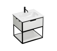 Комплект мебели Burgbad Vry 63х49.6х60 см подвесной белый матовый SGUJ063F6019GO253C001