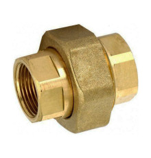 Муфта разъемная латунная Tiemme 1/2 ВР х 1/2 ВР с плоской прокладкой 1500358