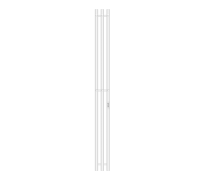Полотенцесушитель электрический Primoclima Sol R C E White 1500x120 мм 3 секции PCSolRCEWhite150123