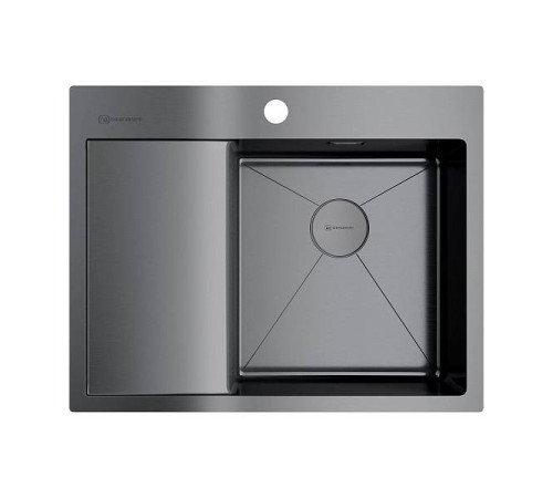 Кухонная мойка Omoikiri Akisame 65-R-GM 65x51 см вороненая сталь 4973098