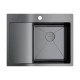 Кухонная мойка Omoikiri Akisame 65-R-GM 65x51 см вороненая сталь 4973098