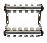 Коллекторный блок Gekon 1x3/4 EK 6 выходов с расходомерами GK 75106