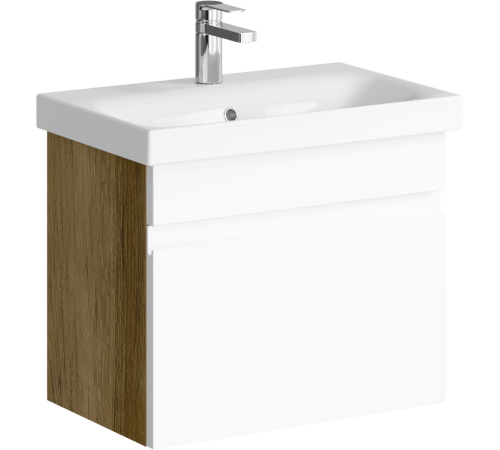 Тумба под умывальник подвесная Aqwella Smart 600х510х380 мм дуб балтийский SRT0106DB
