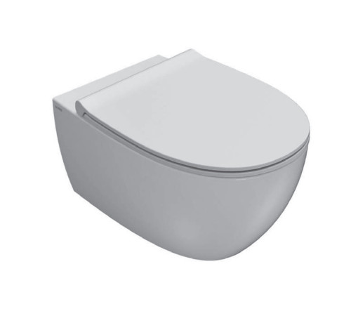 Комплект унитаз подвесной Globo 4ALL 54х36 см с сиденьем белый MDS03KBI