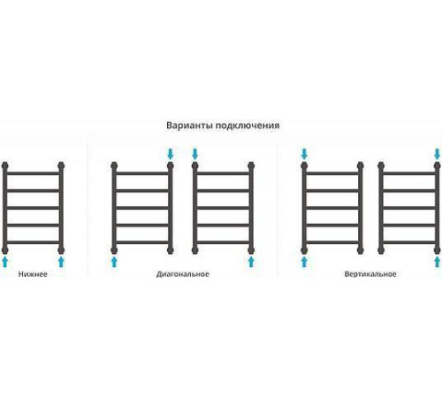 Полотенцесушитель водяной Сунержа Галант 400x600 мм без покрытия 00-0200-6040