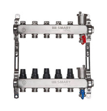 Комплект коллекторов Smart Install с балансировочными и термостатическими клапанами 1 x 3/4 EK 8 выходов 53138S