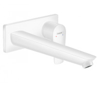 Смеситель для раковины Hansgrohe Talis E настенный внешняя часть 225 мм белый матовый 71734700