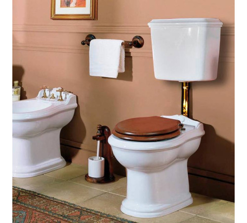 Унитаз напольный Azzurra Jubilaeum 59x40x42 см низкий бачок золото 751391