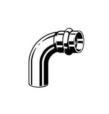 Отвод Viega Profipress 90° 42 мм медь 291709