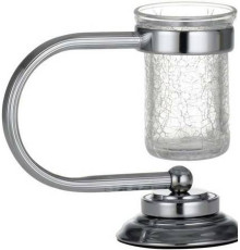 Стакан для зубных щеток Boheme Murano настольный хром 10911-CR
