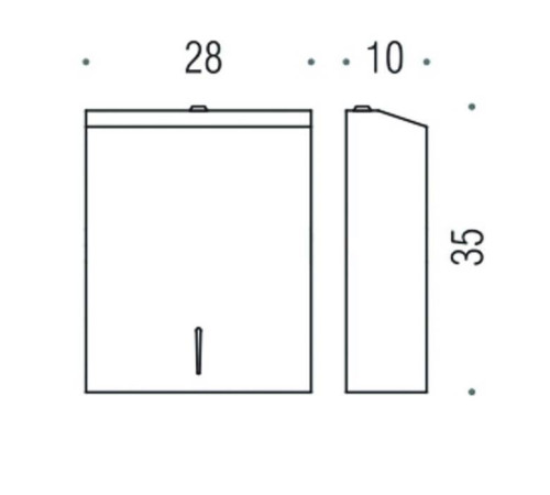 Контейнер для бумажных полотенец Colombo Design Hotel Collection хром B9960N.IL