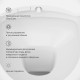 Унитаз подвесной AM.PM Awe с электронной крышкой-биде Clean Care C111739SC